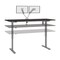 Bestar Bestar Upstand 72W x 30D Standing Desk with Dual Monitor Arm in deep grey 175880-000032 - alternate 3